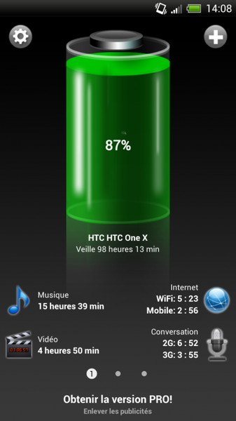 batterie HD android
